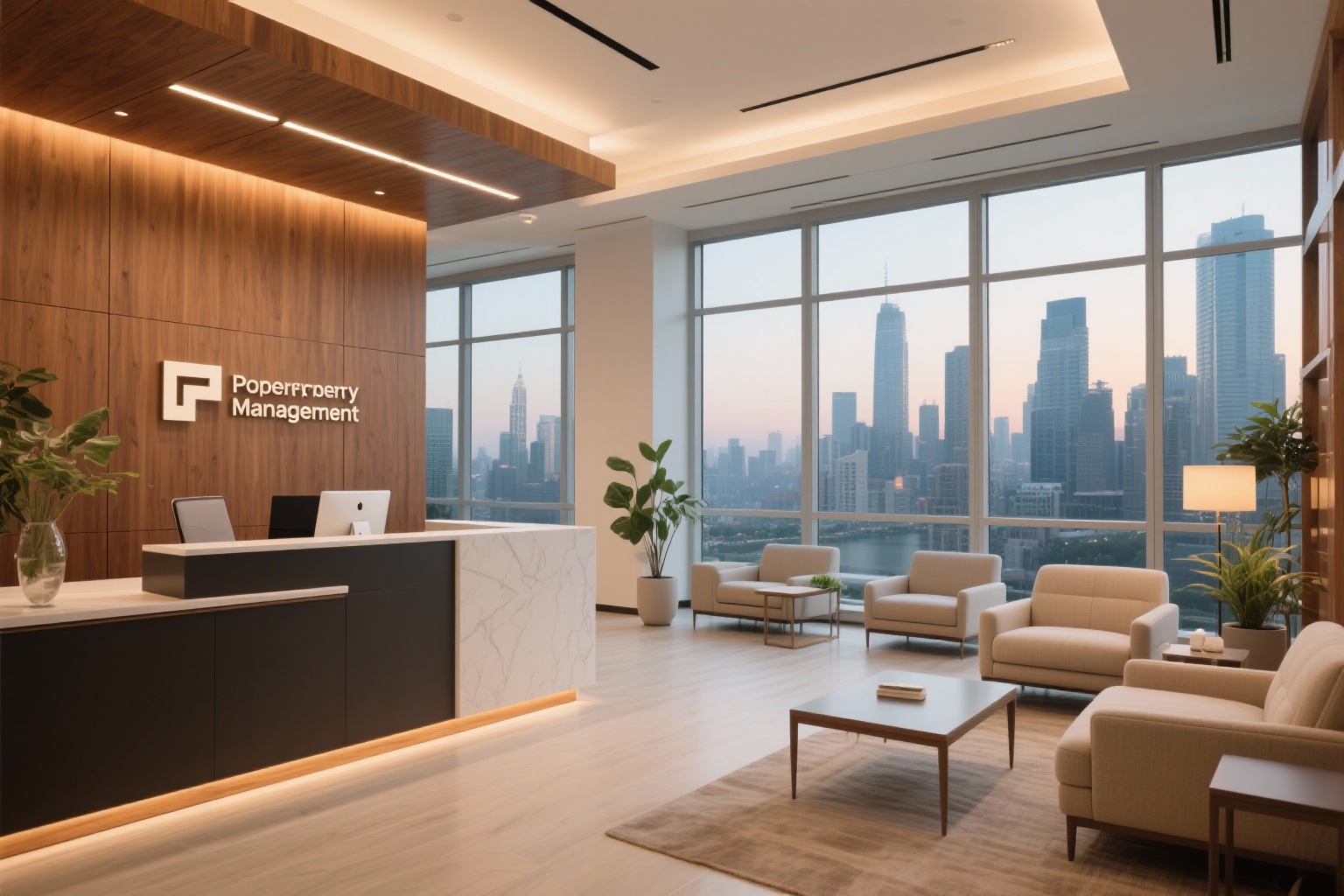 Modern property management office